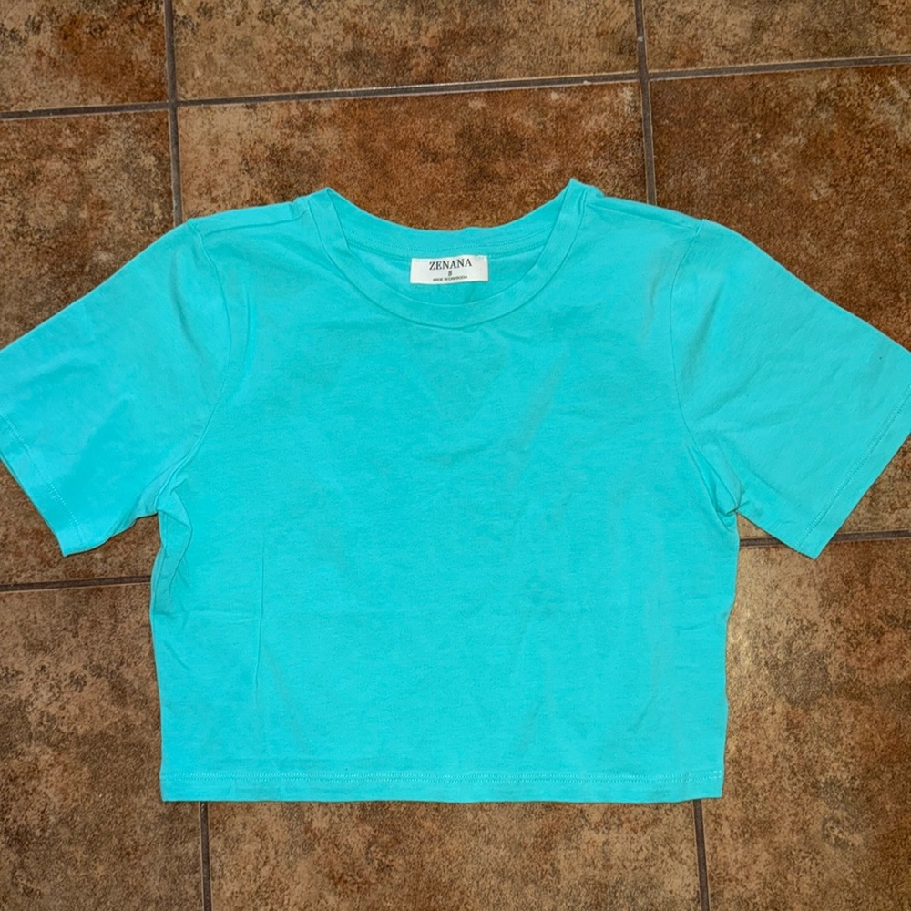 Women’s cropped tee, Zenana, small